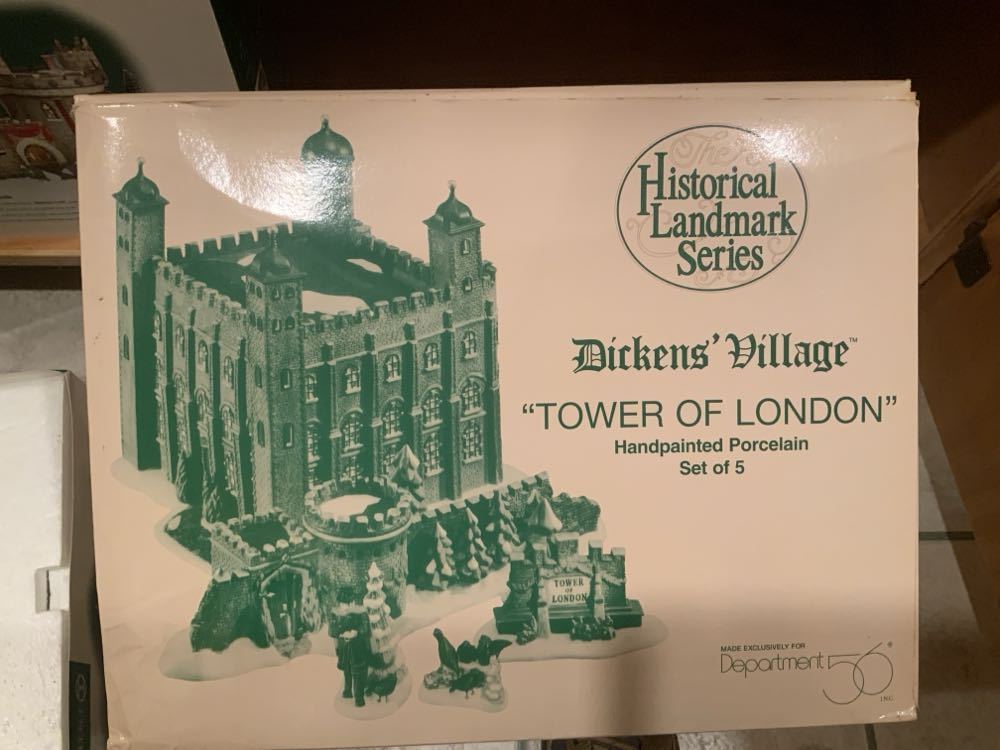 Tower Of London Historical Landmark Series #58500 Village Dept Dickens 58500 Box Heritage New Dickens’ Set 5 ”tower London” - Dickens Village ornament collectible [Barcode 734409088832] - Main Image 2