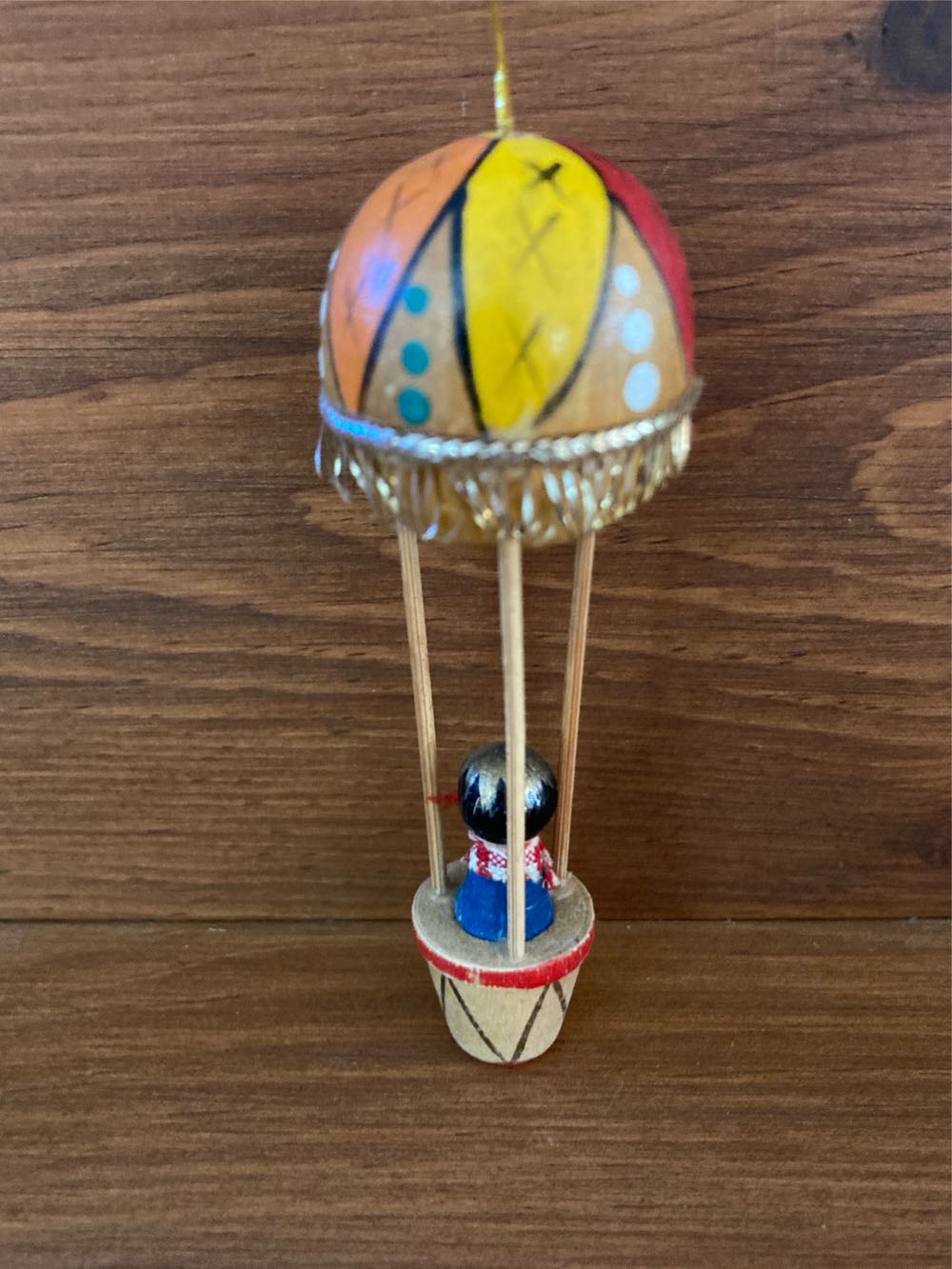 Boy In Hot Air Ballon  ornament collectible - Main Image 2
