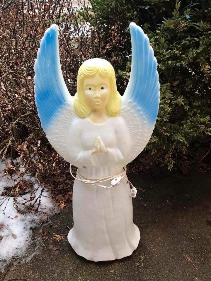Union Products - Christmas - Angel - 30” - White Edition - Cat. #75280 - Angel (Blow Mold) ornament collectible - Main Image 1
