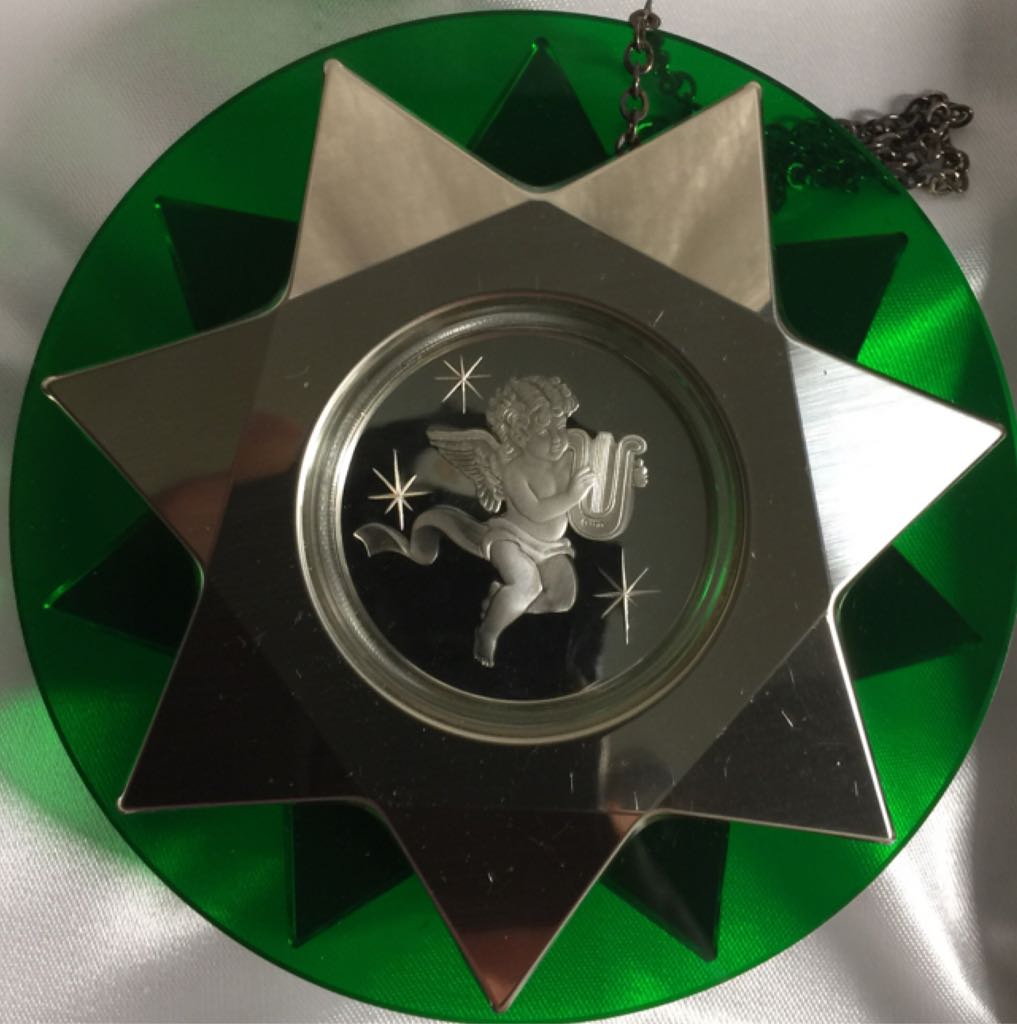 Angels We Have Heard On High - Sterling Franklin Mint Xmas orn. (Angels) ornament collectible - Main Image 2