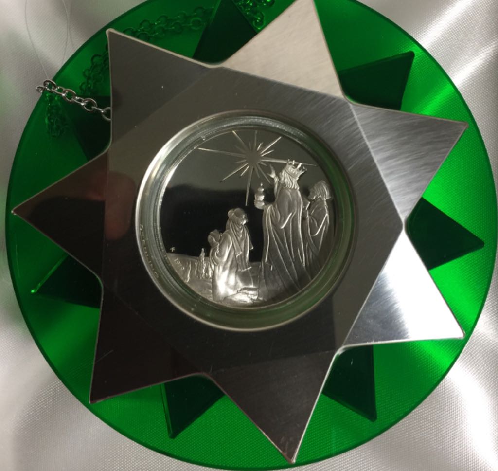 We Three Kings of Orient Are - Sterling Franklin Mint Xmas orn. (Three Wise Men) ornament collectible - Main Image 2