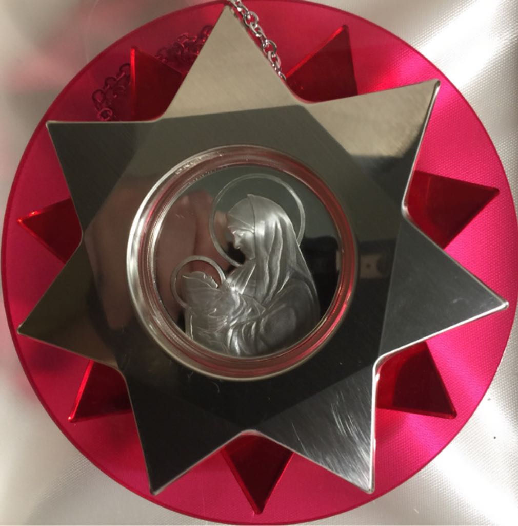 Silent Night Holy Night - Sterling Franklin Mint Xmas orn. (Christmas Song) ornament collectible - Main Image 2