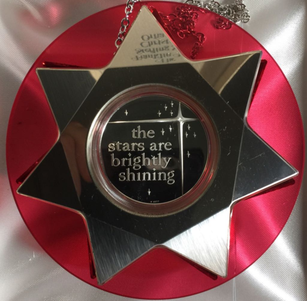 O Holy Night the Stars Are Shining Brightly - Sterling Franklin Mint Xmas orn. (Christmas Song) ornament collectible - Main Image 2