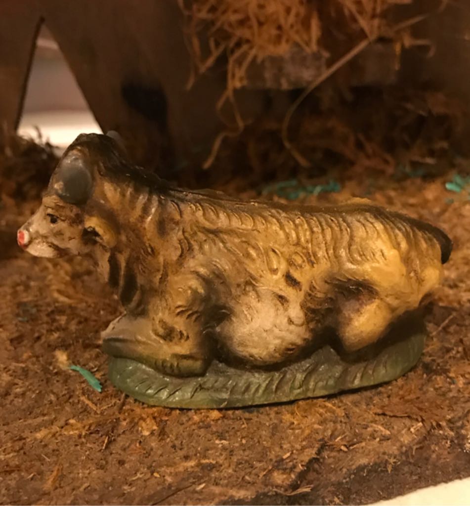 Marchi - (Set 10) - Animal - Cow - Supine - Animals (Nativity) ornament collectible - Main Image 2