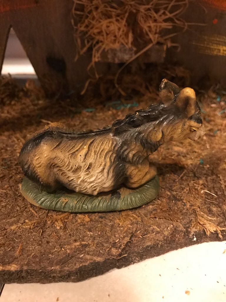 Marchi - (Set 10) - Animal - Donkey - Supine - Animals (Nativity) ornament collectible - Main Image 2