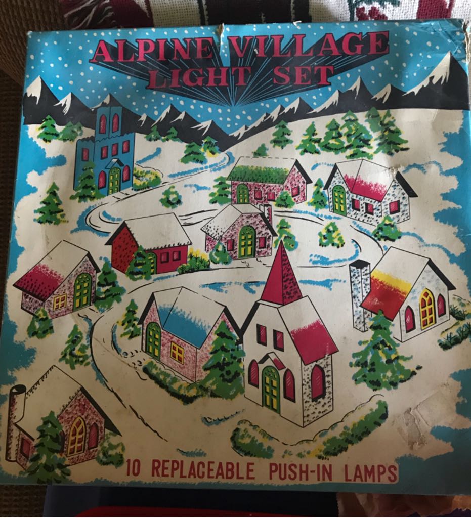 Putz - House - Brown/Teal - Alpine Village Set (Putz Village) ornament collectible - Main Image 2