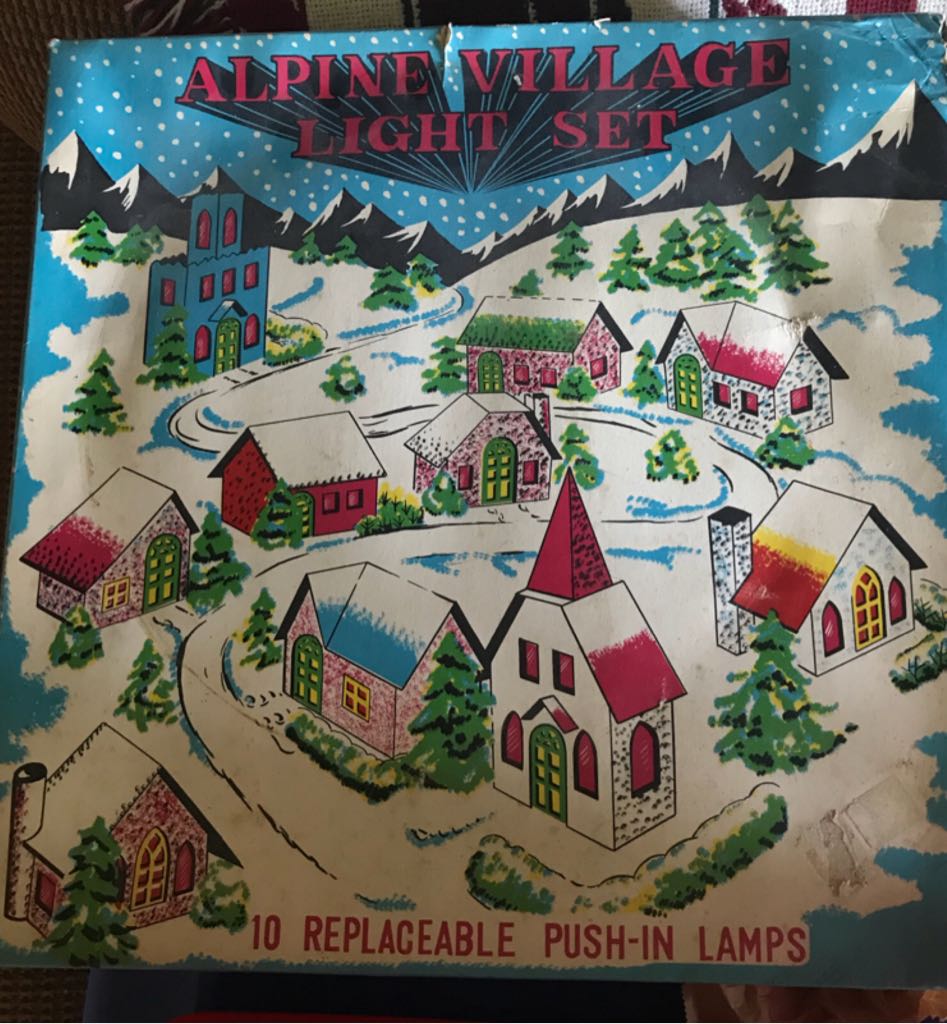 Putz - House - Blue - Alpine Village Set (Putz Village) ornament collectible - Main Image 2