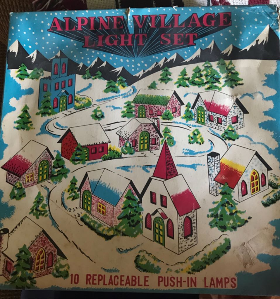 Putz - House - Pink/Blue/White - Alpine Village Set (Putz Village) ornament collectible - Main Image 2