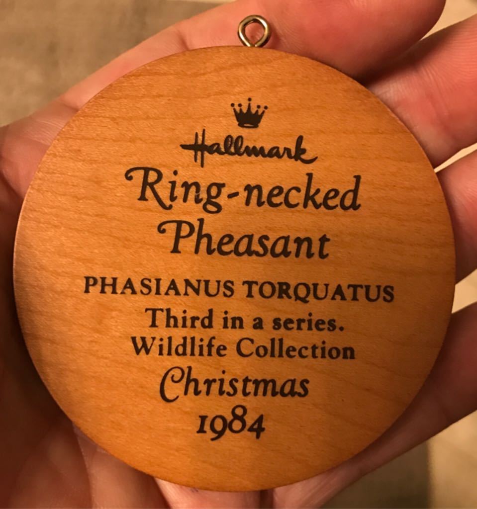 03 - Ring-necked Pheasant (of 07) - Holiday Wildlife (Birds, Pheasants) ornament collectible - Main Image 2