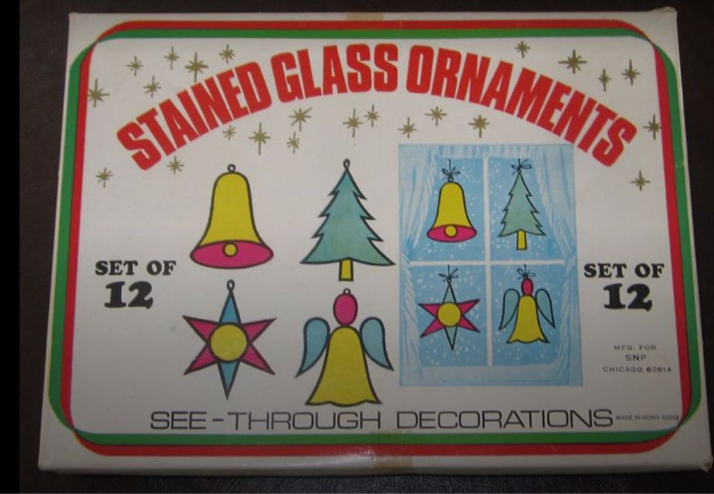 SNP - Plastic - “Stained Glass” - Star  (See Through Decorations) ornament collectible - Main Image 2