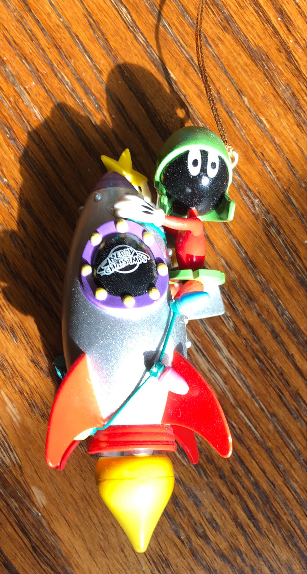 Marvin The Martian Christmas Rocket - Marvin The Martian (Looney Tunes) ornament collectible - Main Image 2