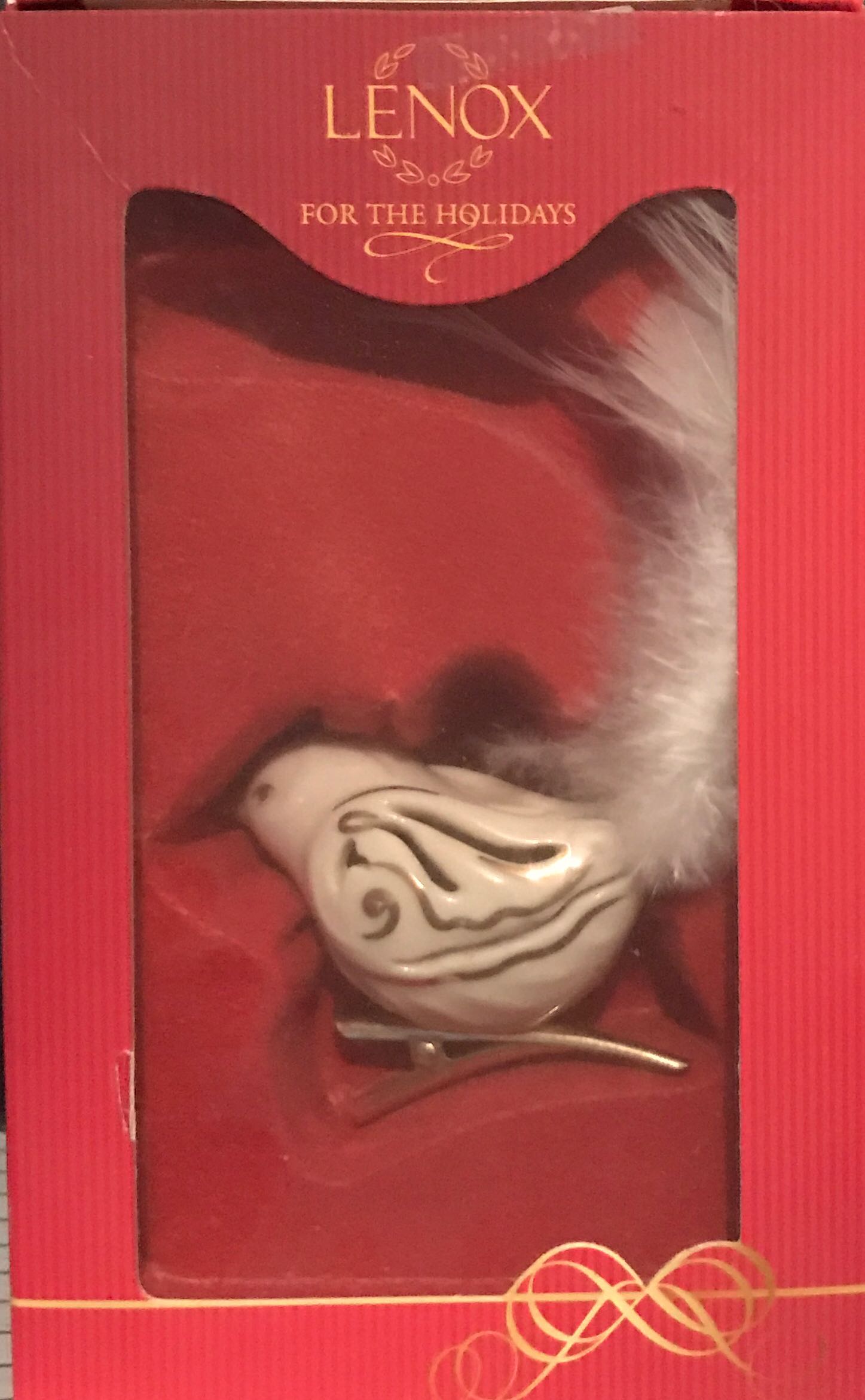 Fontanini - Cherub With Bell, Pink Ribbon