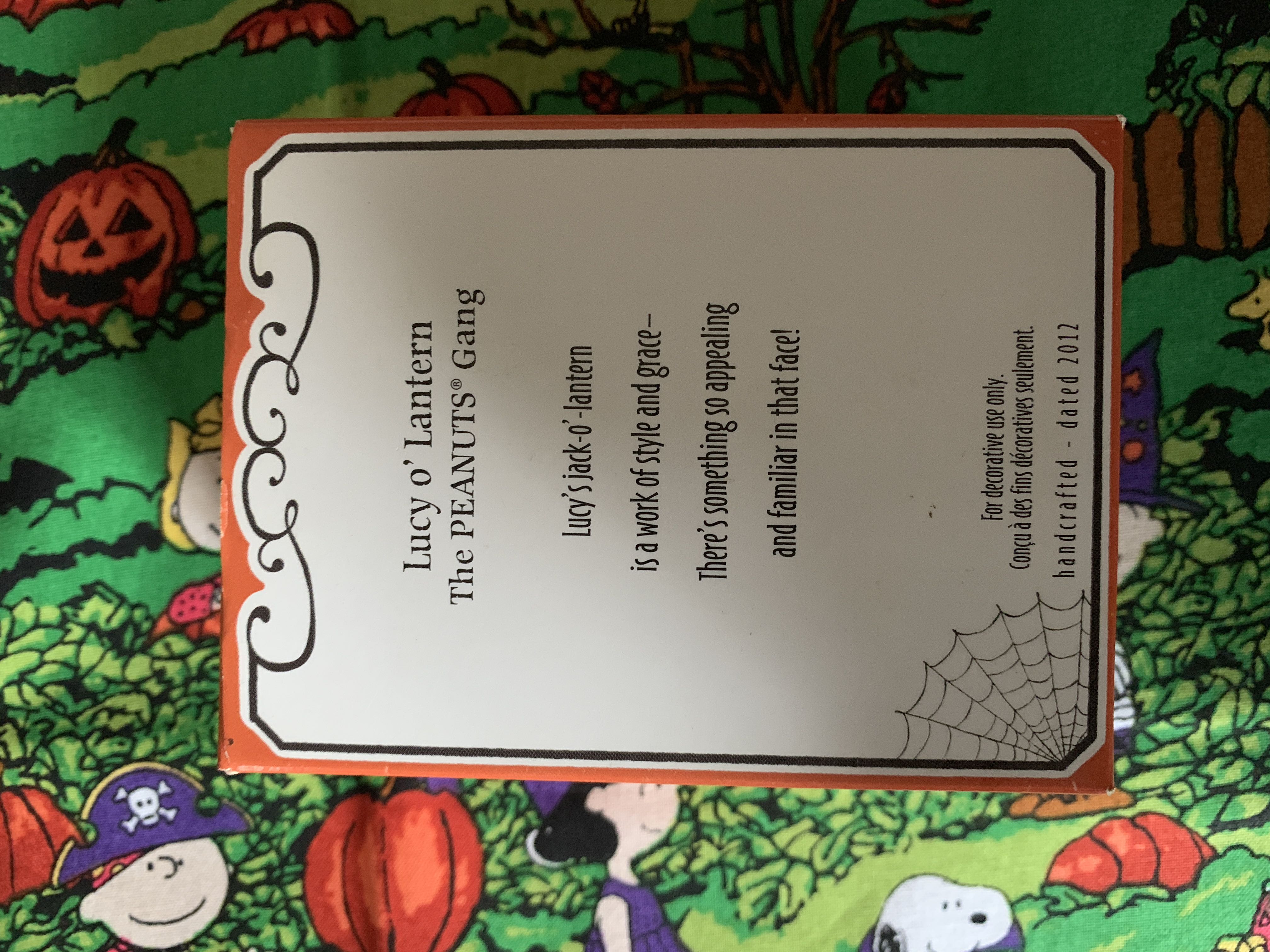 PGO’L Lucy O’ Lantern - The Peanuts Gang - The Peanuts Gang (Halloween - The Peanuts Gang) ornament collectible [Barcode 795902260392] - Main Image 2