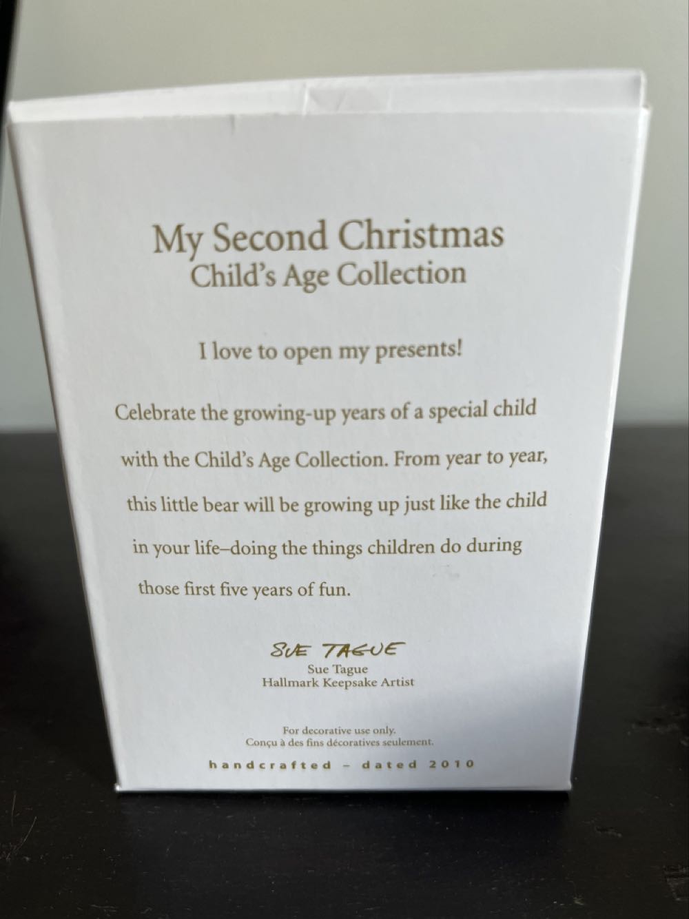 My Second Christmas - Child’s Age Collection Series (Child’s Age Collection) ornament collectible [Barcode 795902136505] - Main Image 2