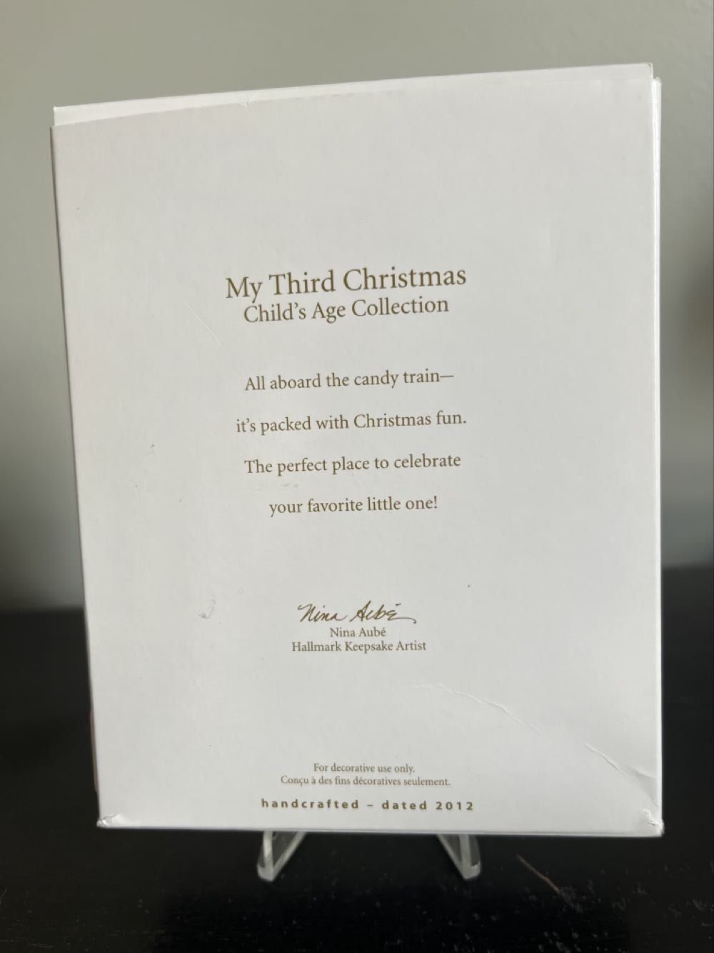 My Third Christmas - Hallmark Keepsake (Family Picture) ornament collectible [Barcode 795902214463] - Main Image 2