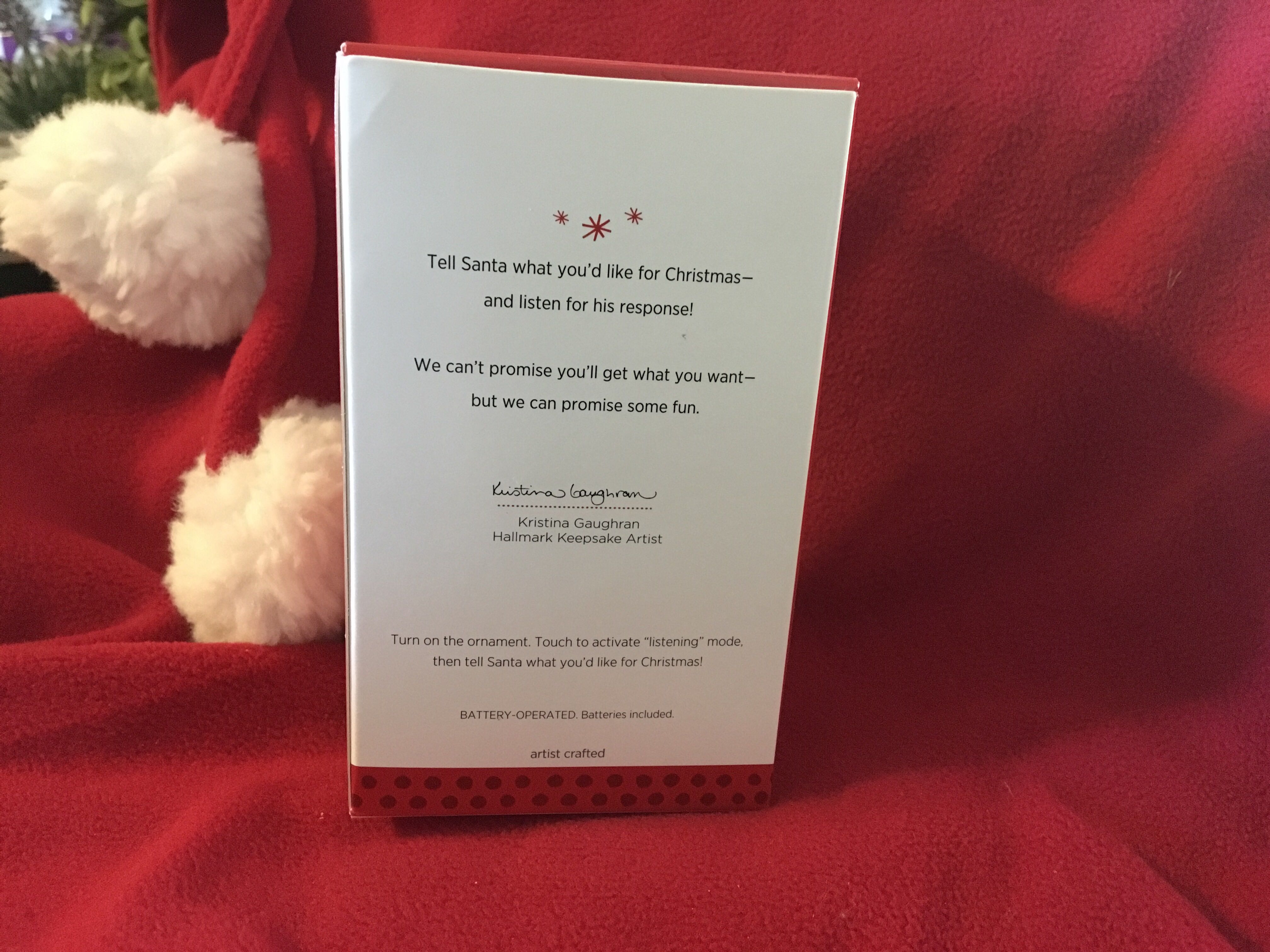 Santa Tell Santa - Santa (Santa) ornament collectible [Barcode 795902366612] - Main Image 2