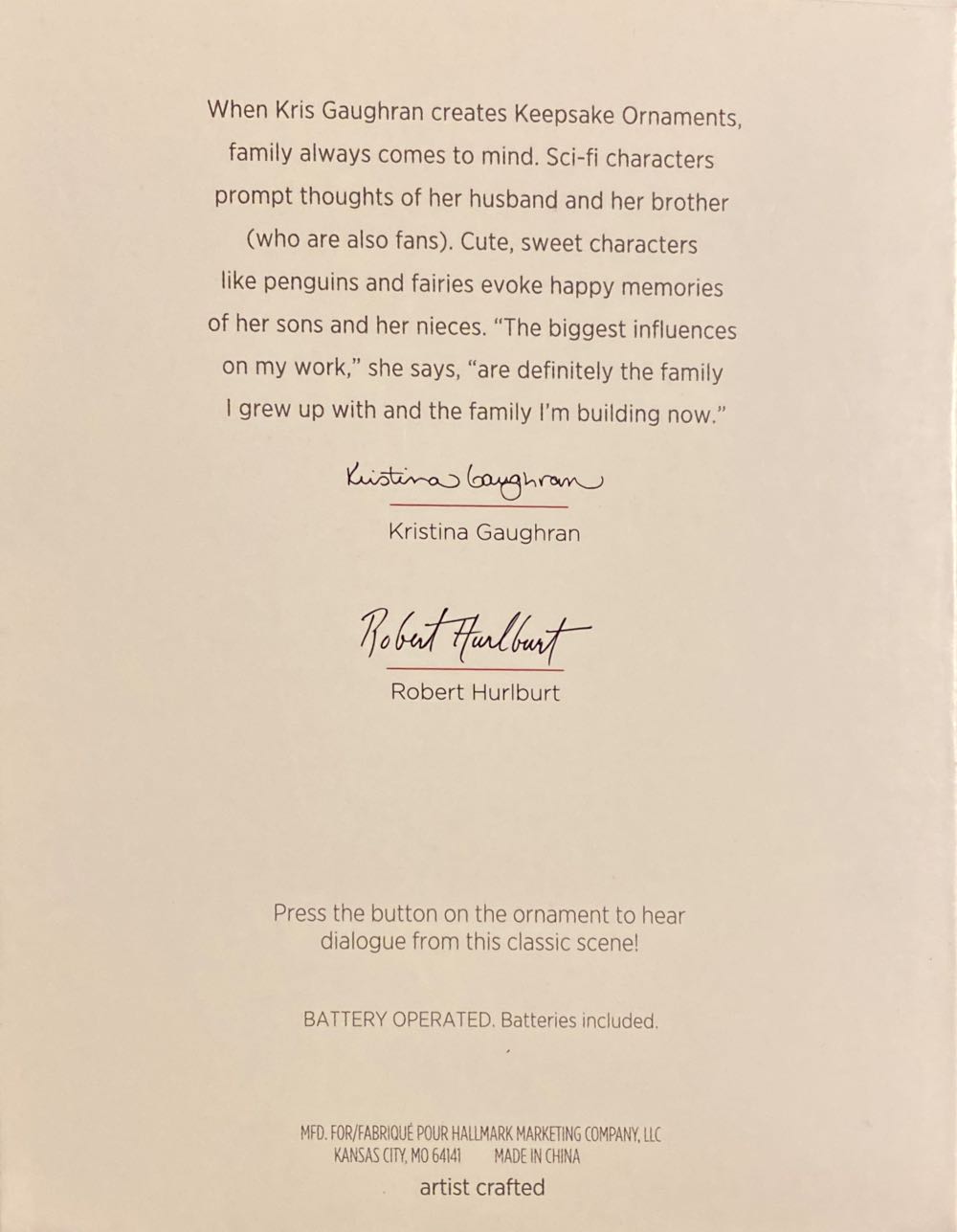 First Impressions - Keepsake (Harry Potter) ornament collectible [Barcode 763795278893] - Main Image 2