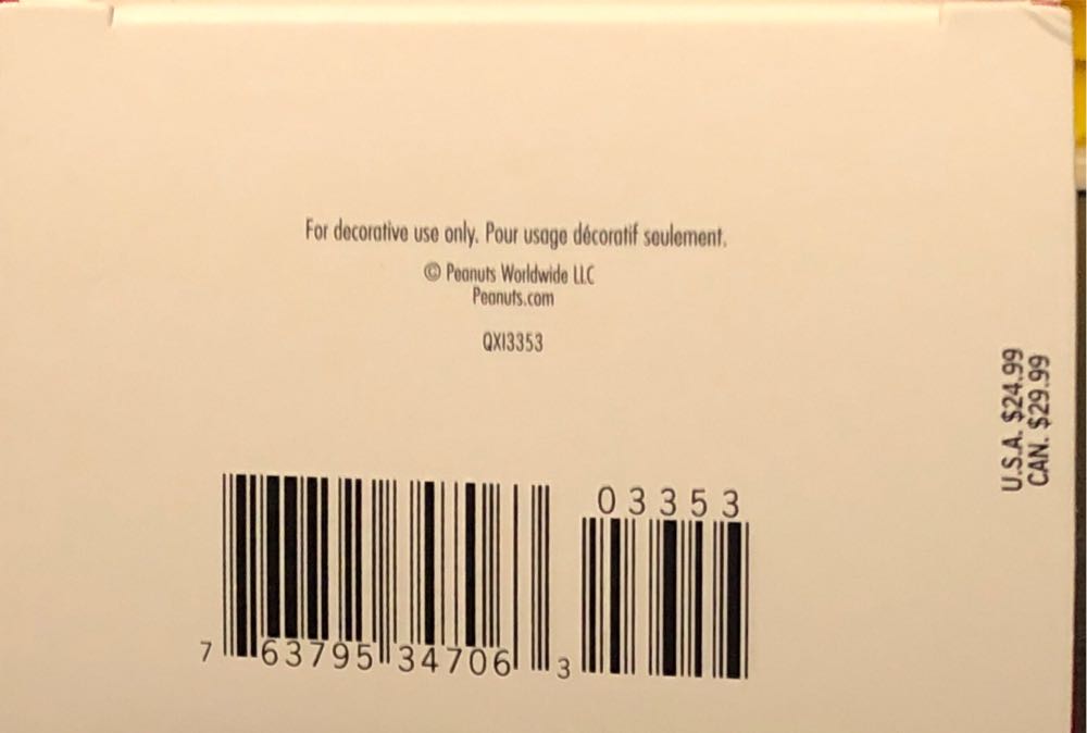 Linus - A Charlie Brown Christmas (Peanuts) ornament collectible [Barcode 763795347063] - Main Image 3