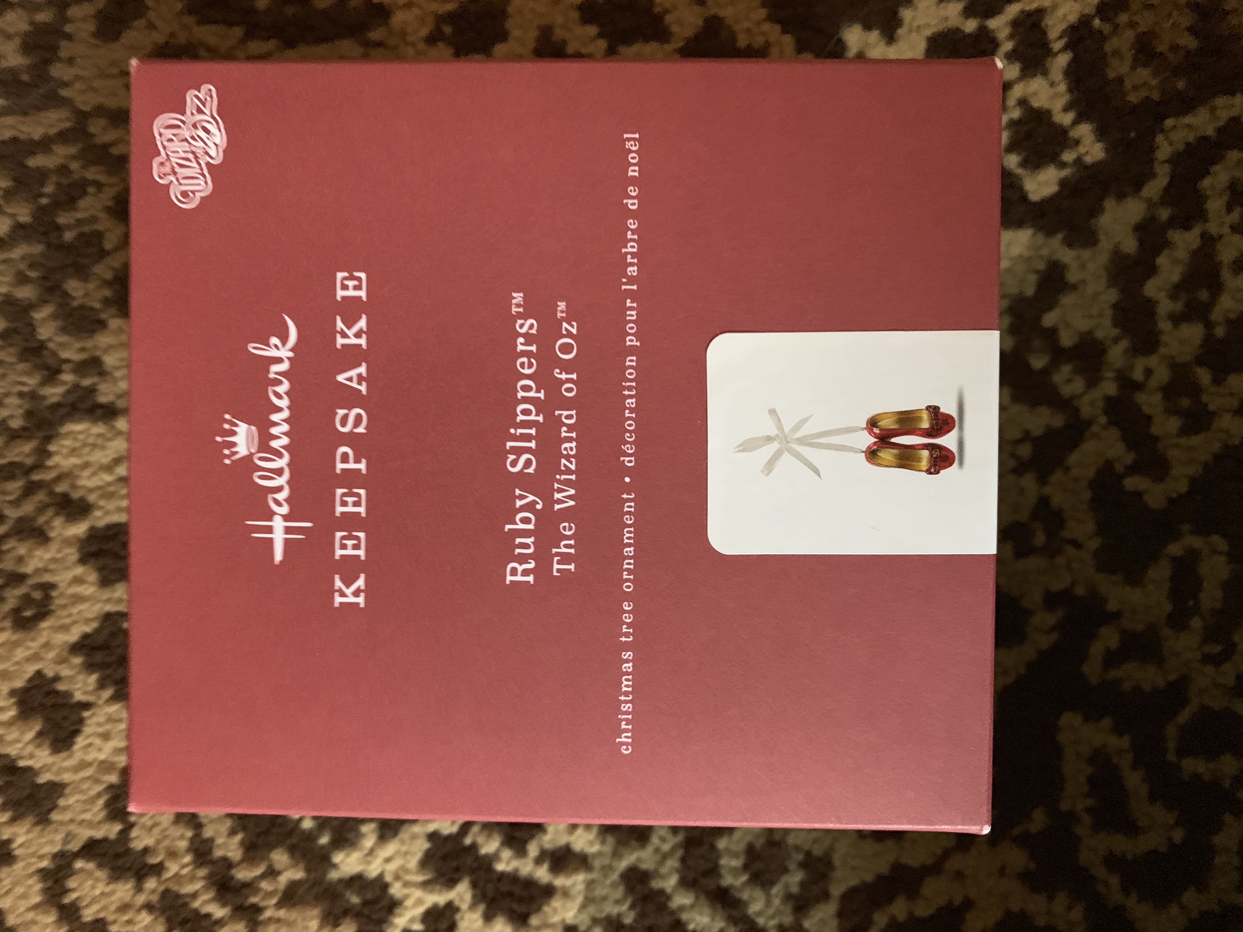 Shiny Brite - Round - Stencil - Merry Christmas Poinsettia - Magenta