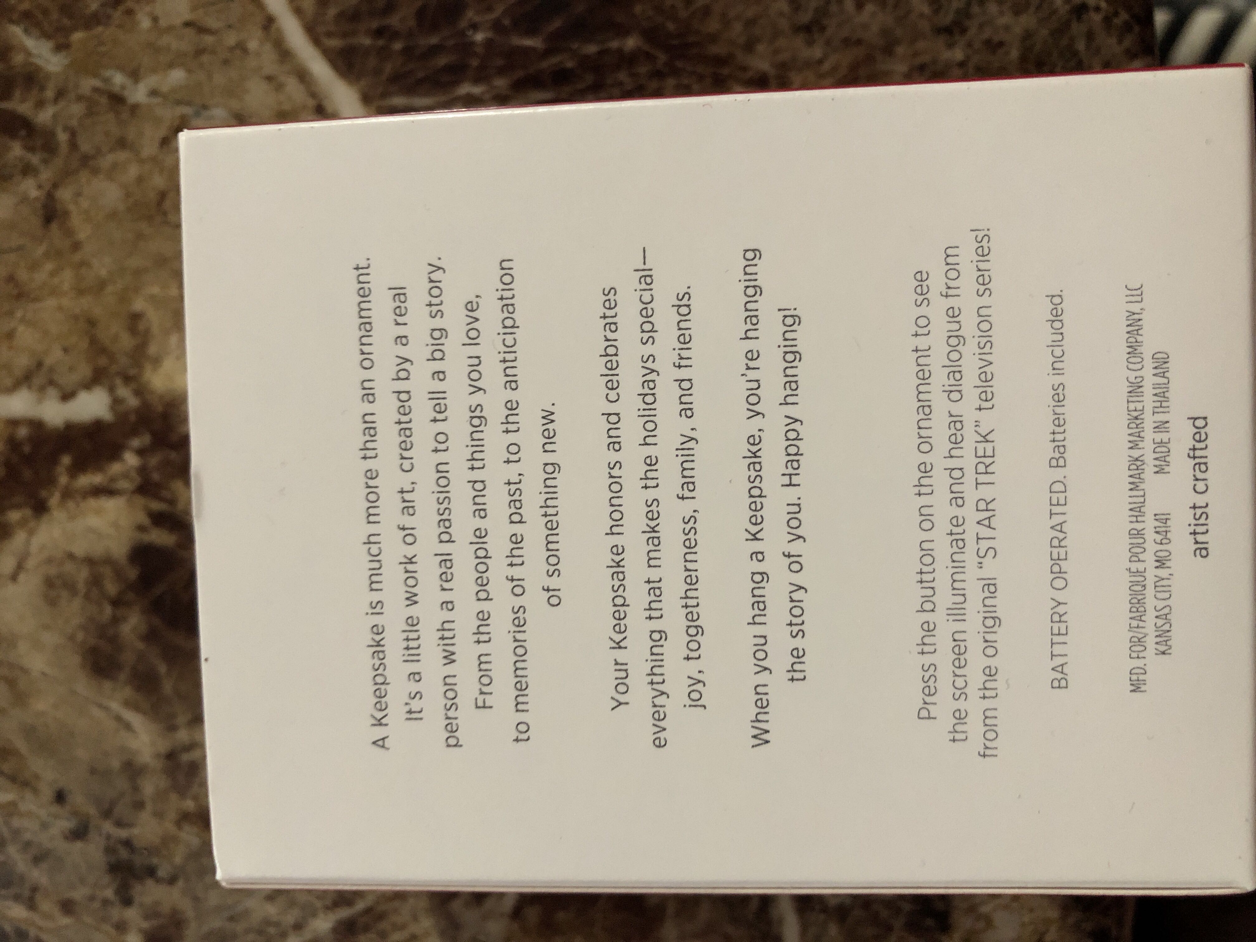 Star Trek: “Starfleet Tricorder” 2018 Ornament - Star Trek: The Original Series (Starfleet Tricorder) ornament collectible [Barcode 763795345335] - Main Image 2