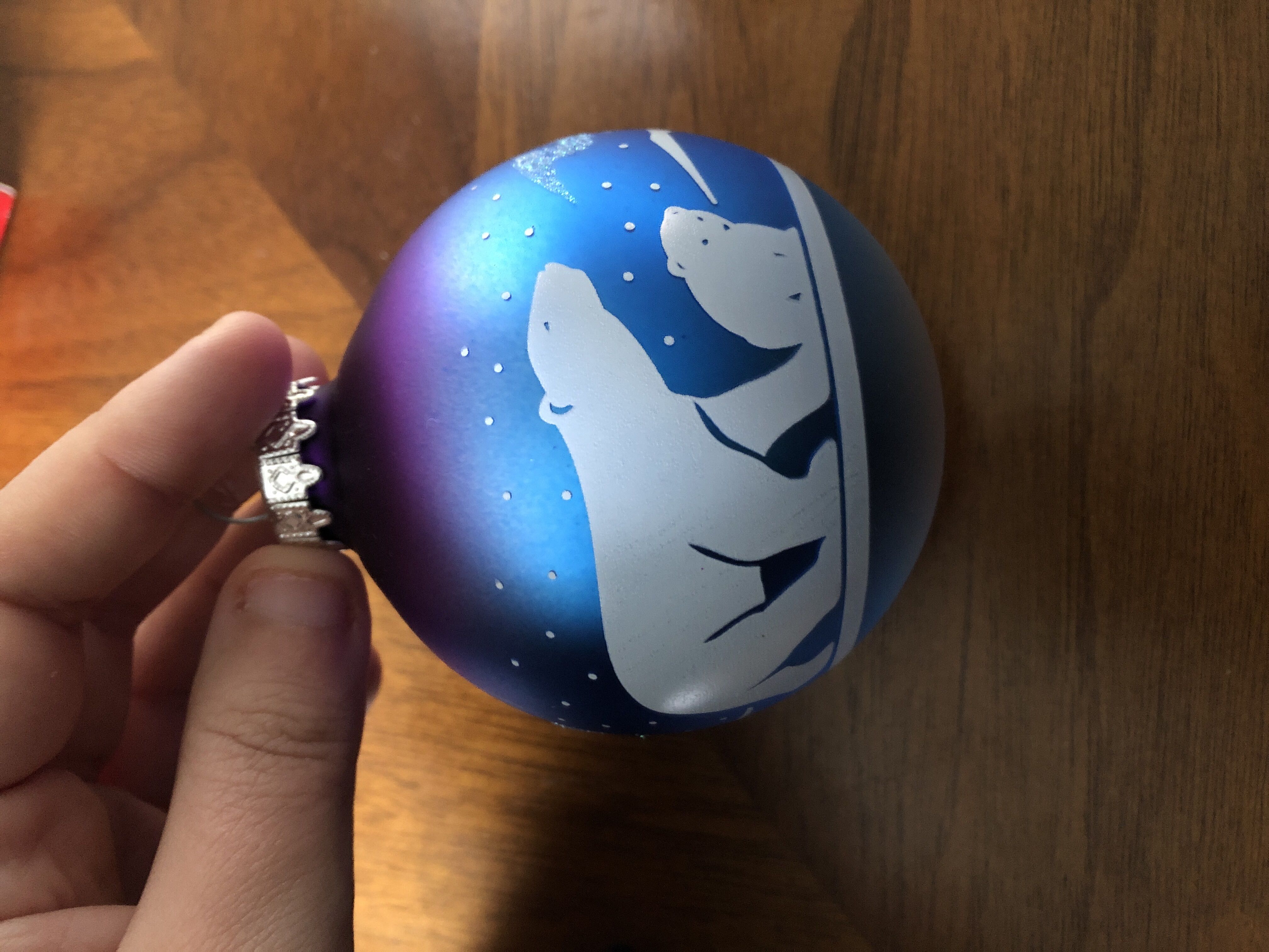 Northern Lights Polar Bears  ornament collectible - Main Image 1
