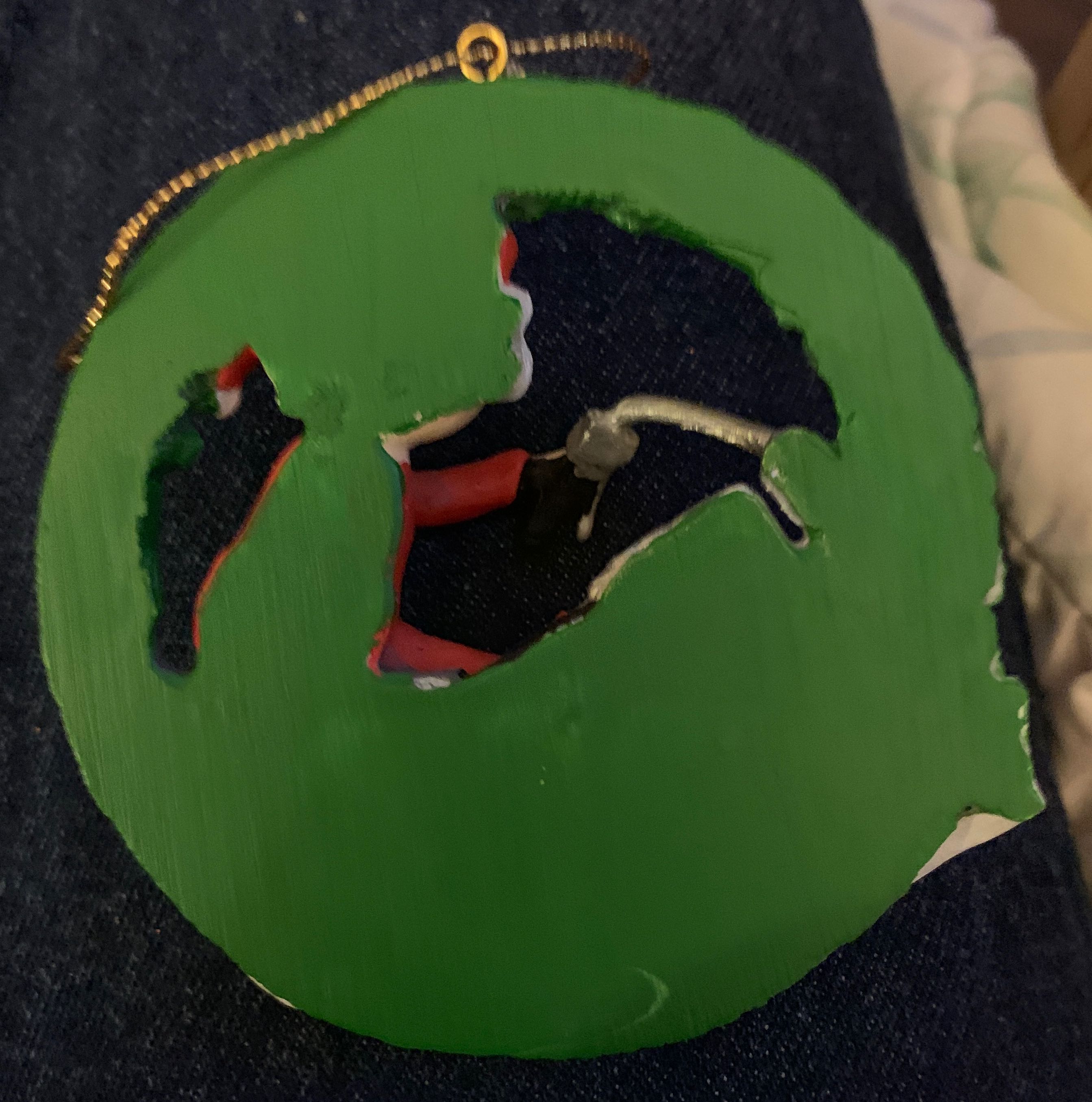 PolyResin 1991 Harley Davidson “For The Young At Heart”  ornament collectible - Main Image 2