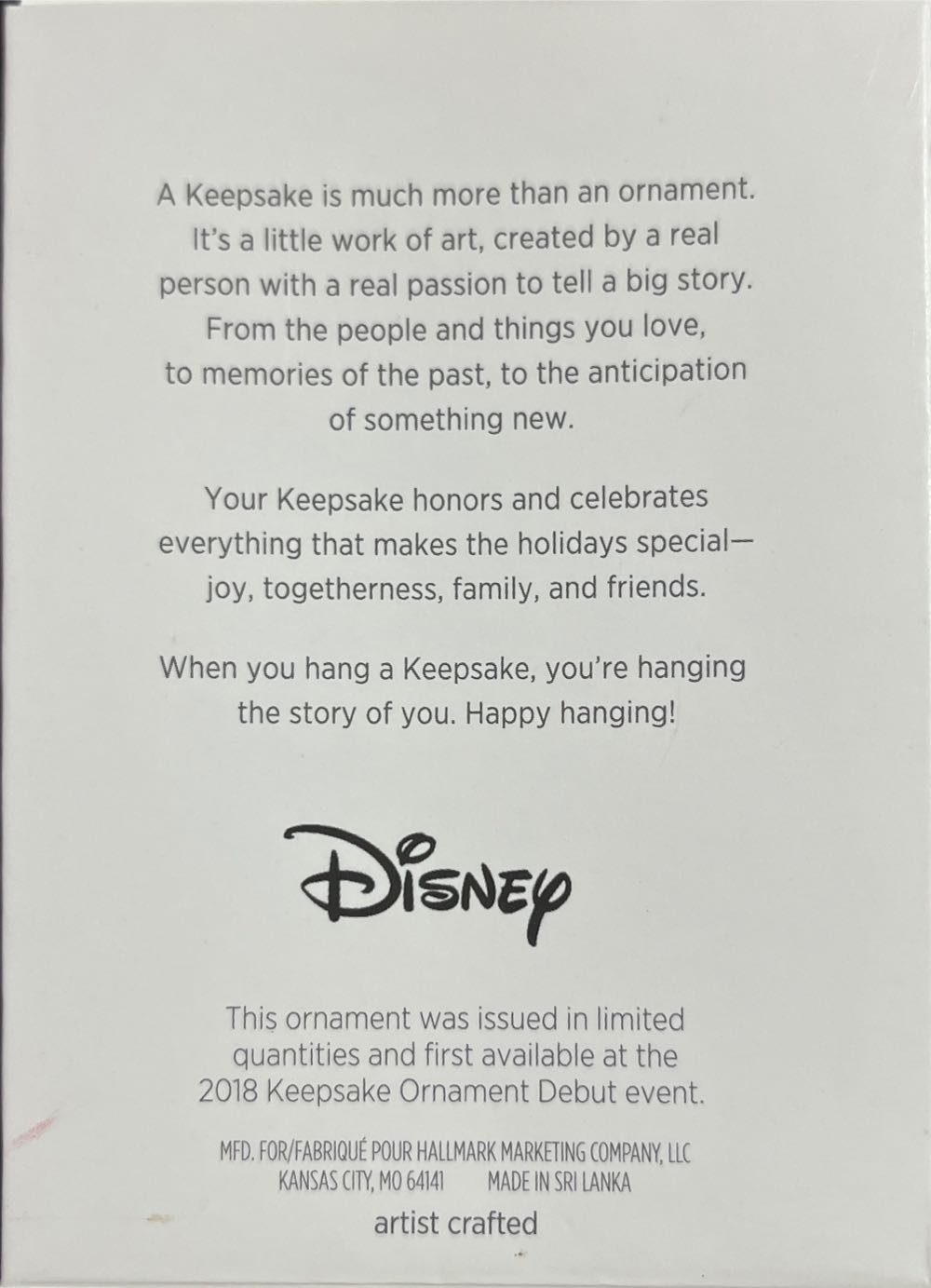 Pinocchio- Jiminy Cricket - Disney Pinocchio (Disney) ornament collectible [Barcode 763795279067] - Main Image 2