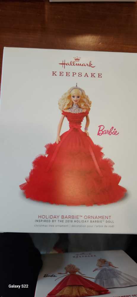 Barbie Holiday #4 2018 - Holiday Barbie Ornament Series (Holiday Barbie) ornament collectible [Barcode 763795405428] - Main Image 2