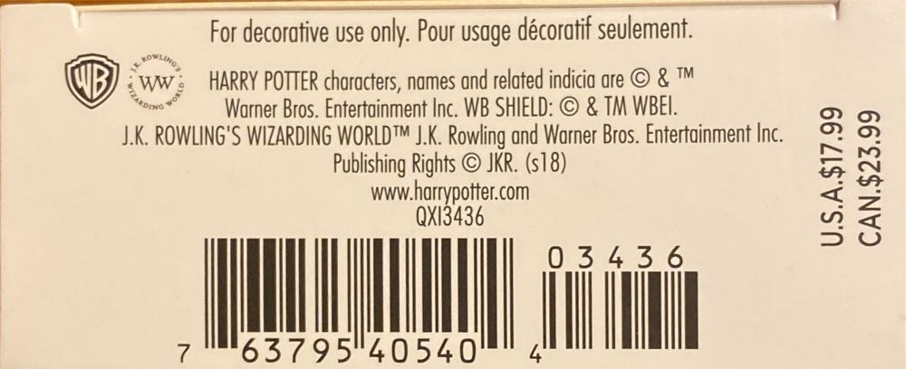 Harry Potter And The Sorcerer’s Stone - The Wizarding World Of Harry Potter (Movies & TV) ornament collectible [Barcode 763795405404] - Main Image 4