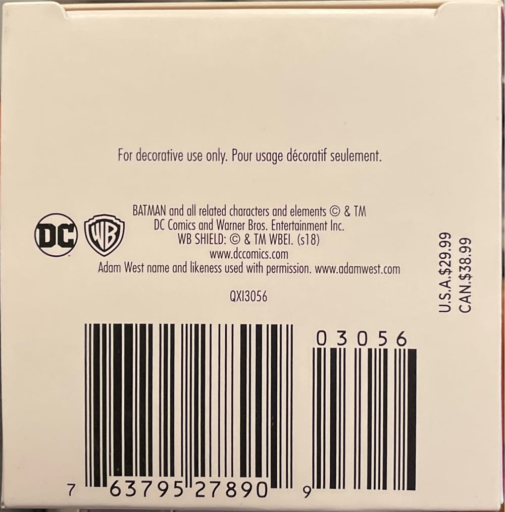 Batman: Batcycle 2018 Ornament - Batman Classic TV Series (Batcycle) ornament collectible [Barcode 763795278909] - Main Image 3