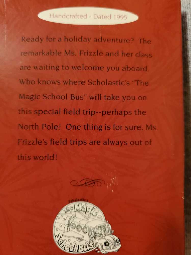 The Magic School Bus  ornament collectible [Barcode 015012220988] - Main Image 2