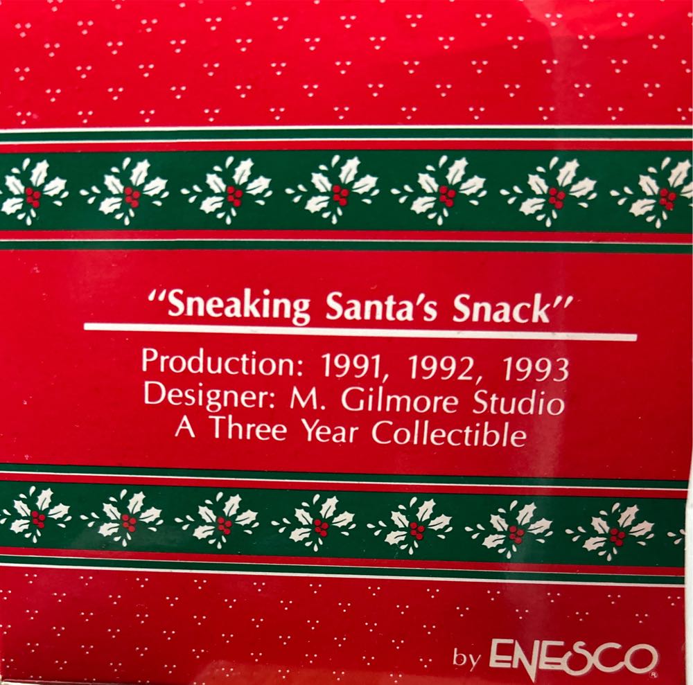 Sneaking Santa’s Snack  ornament collectible [Barcode 045544042604] - Main Image 2
