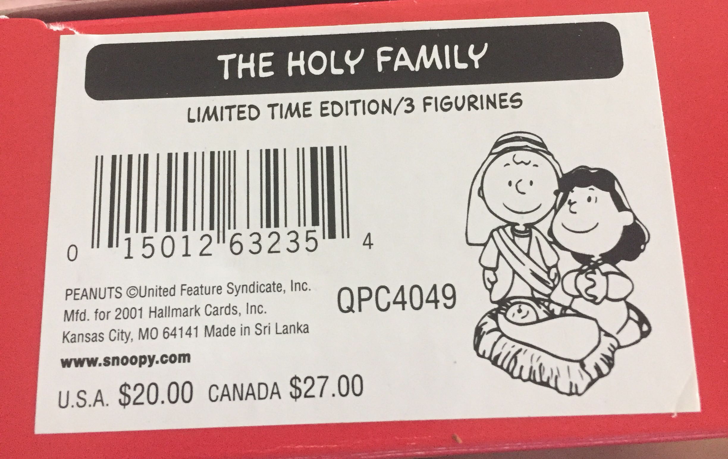 Plastic Standing Santa