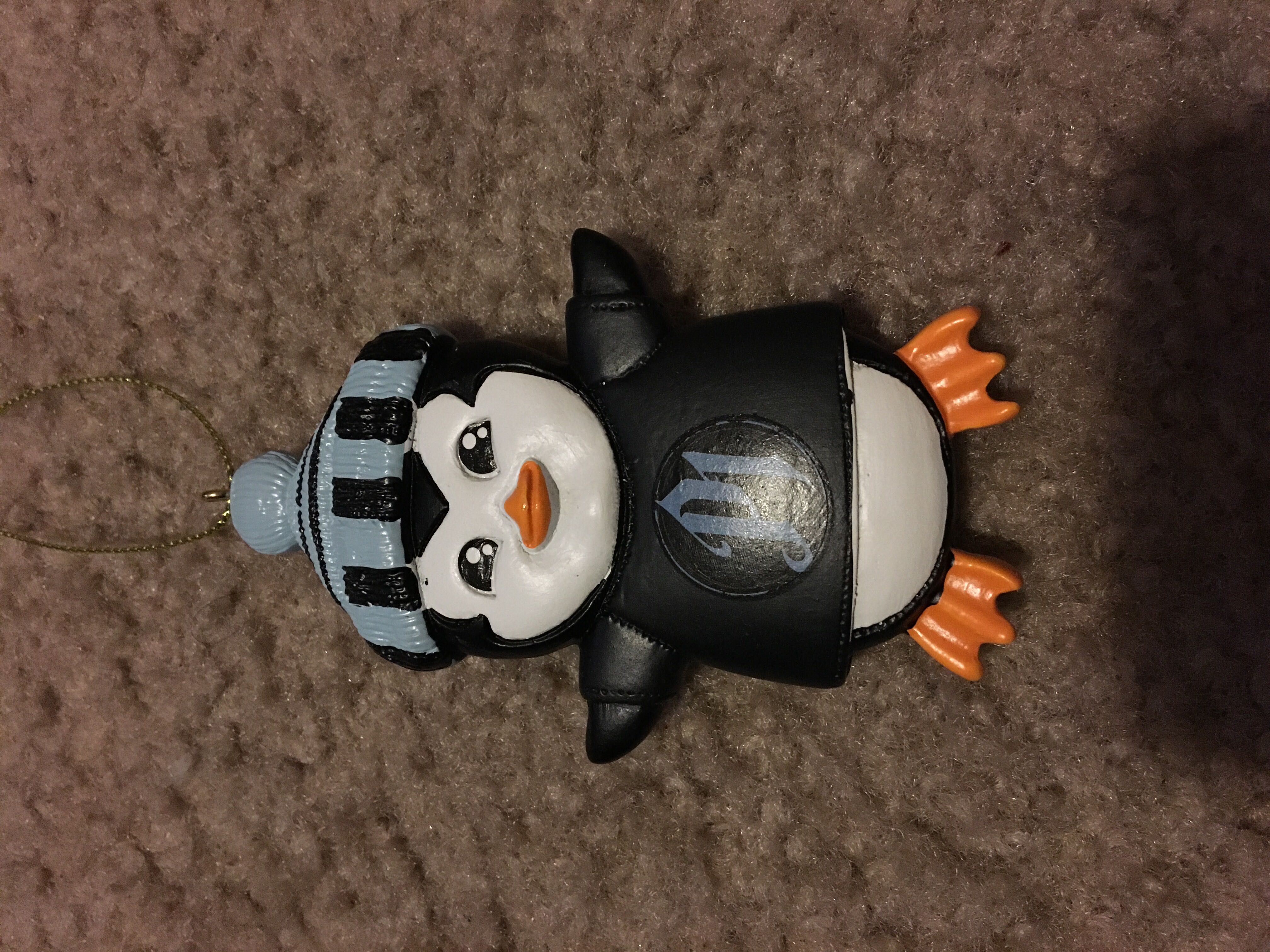 Shiny Brite - Round - Stencil - Christmas Village - Green