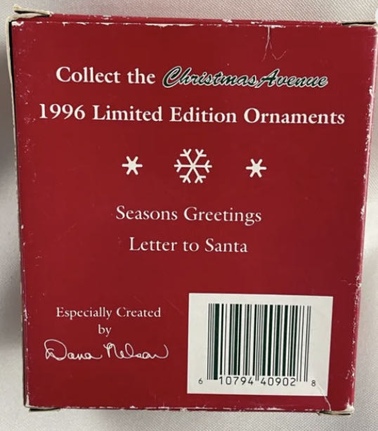 Letter To Santa - Christmas Avenue (Santa) ornament collectible [Barcode 610794409028] - Main Image 3