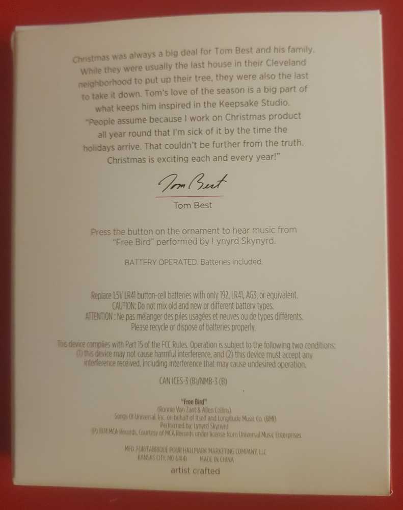 Guitar - Free Bird #7 - Guitars (Magic - Sound) ornament collectible [Barcode 763795318483] - Main Image 2