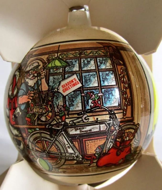 Glass 1984 Harley Davidson  ornament collectible - Main Image 2