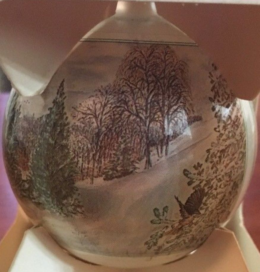 Glass 1985 Harley Davidson  ornament collectible - Main Image 3