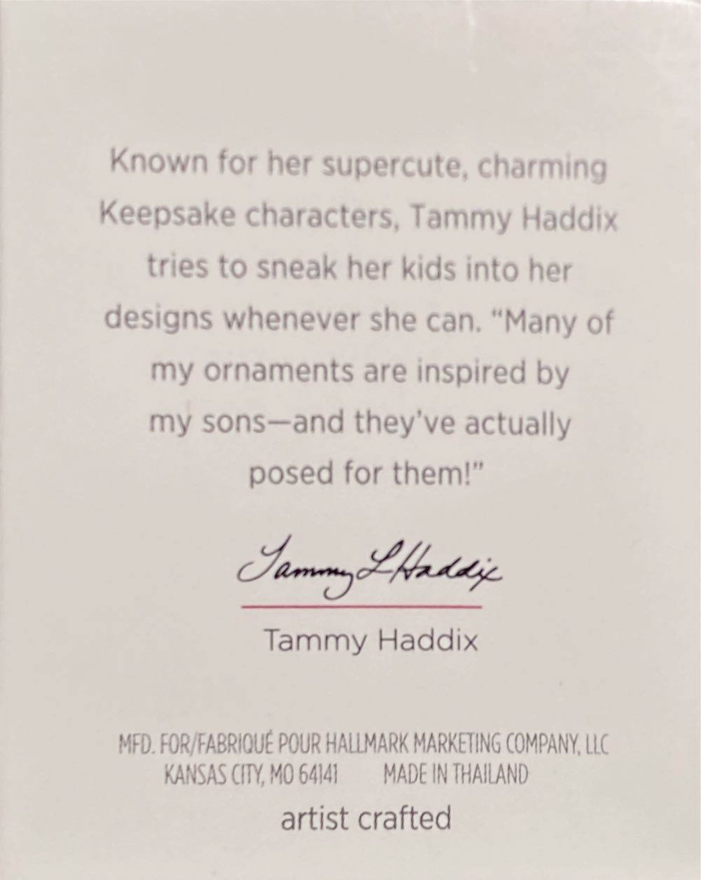 Furry Lil’ Friends - Making Memories (Miniature) ornament collectible [Barcode 763795343744] - Main Image 2