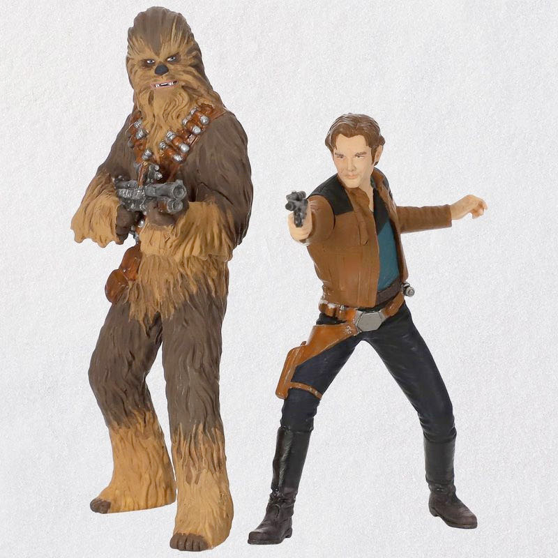 Star Wars 2018 Han Solo and Chewbacca - Solo: A Star Wars Story (Star Wars) ornament collectible [Barcode 763795404520] - Main Image 2