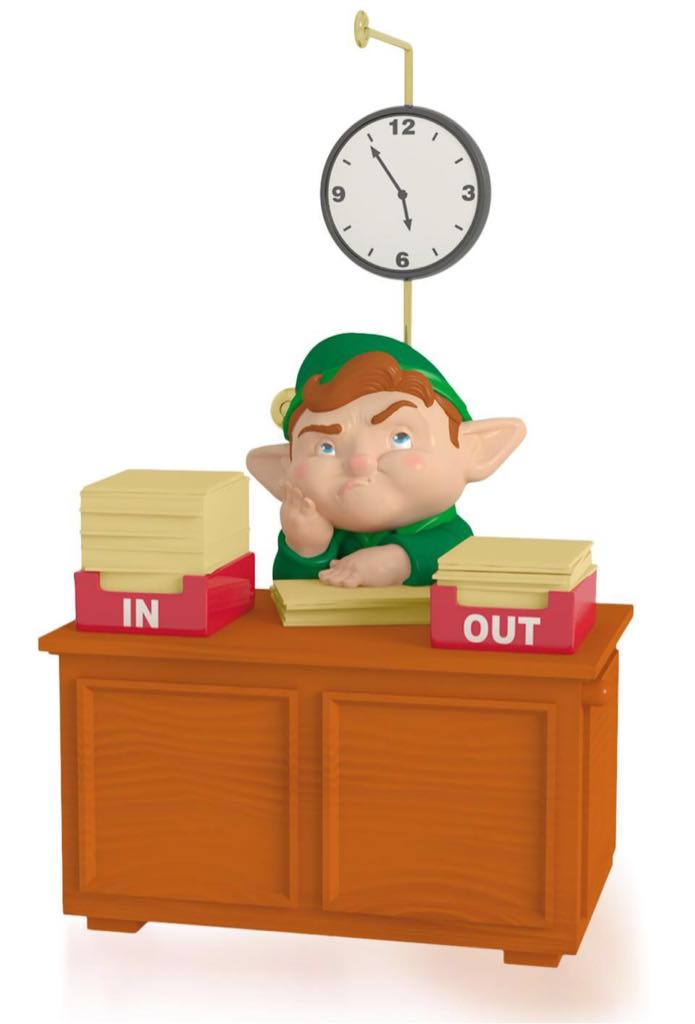 Takin’ Care Of Business  (Elf, Workshop) ornament collectible [Barcode 763795961580] - Main Image 2