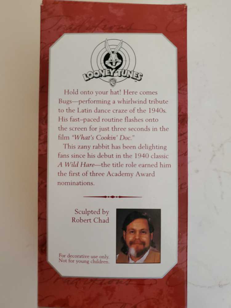 Looney Tunes: “BUGS BUNNY” - Bugs Bunny - Looney Tunes (Hanging Ornament) ornament collectible [Barcode 015012433197] - Main Image 3