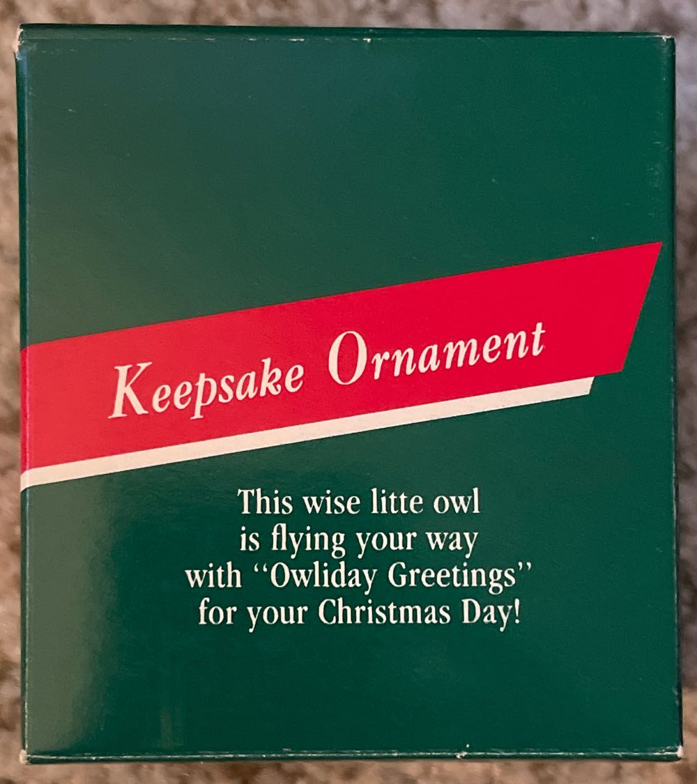 Owliday Greetings  (Owls) ornament collectible - Main Image 2