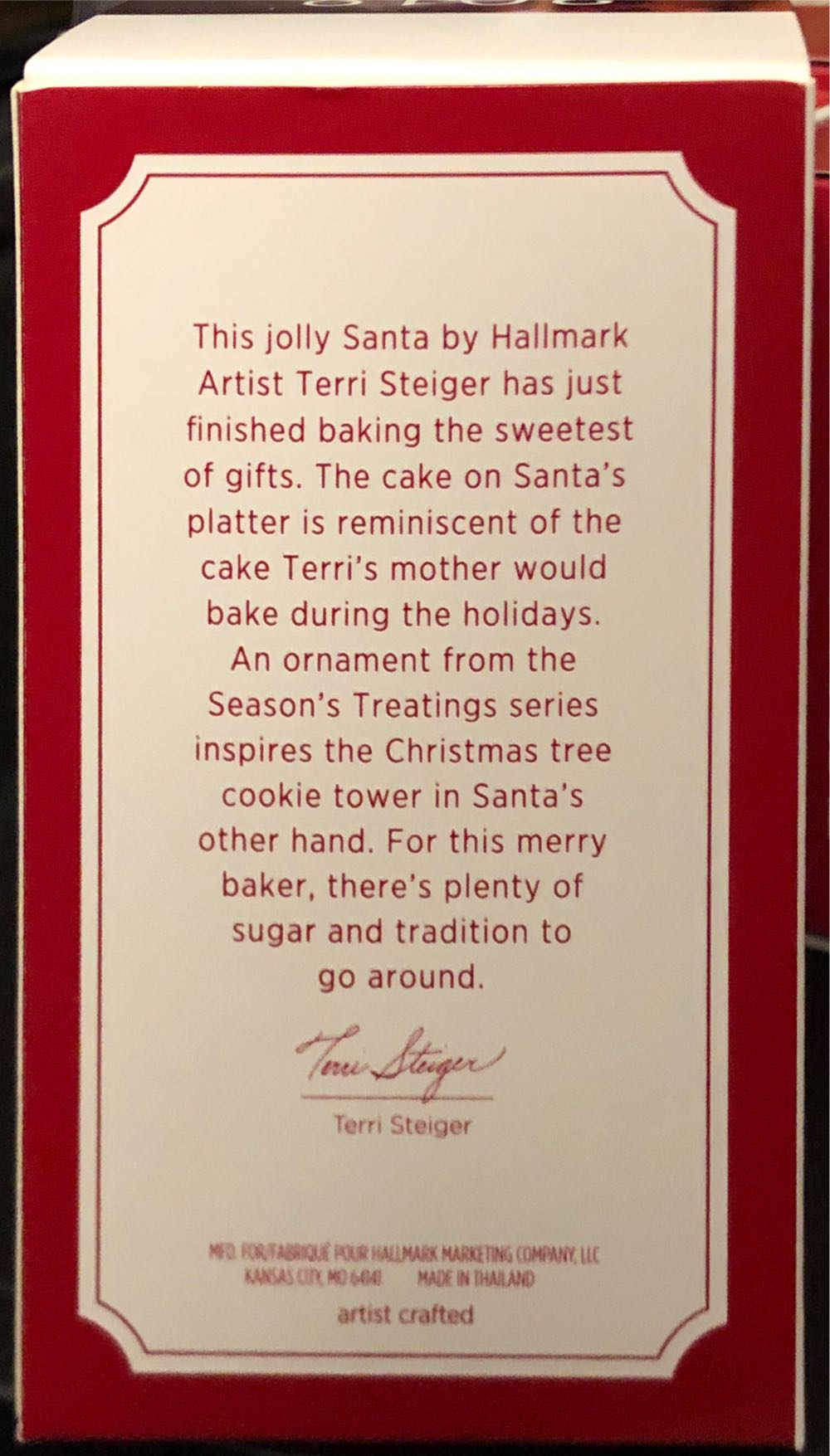 Sweet Santa 2018 - Carnival (Santa, Food) ornament collectible [Barcode 763795384051] - Main Image 2