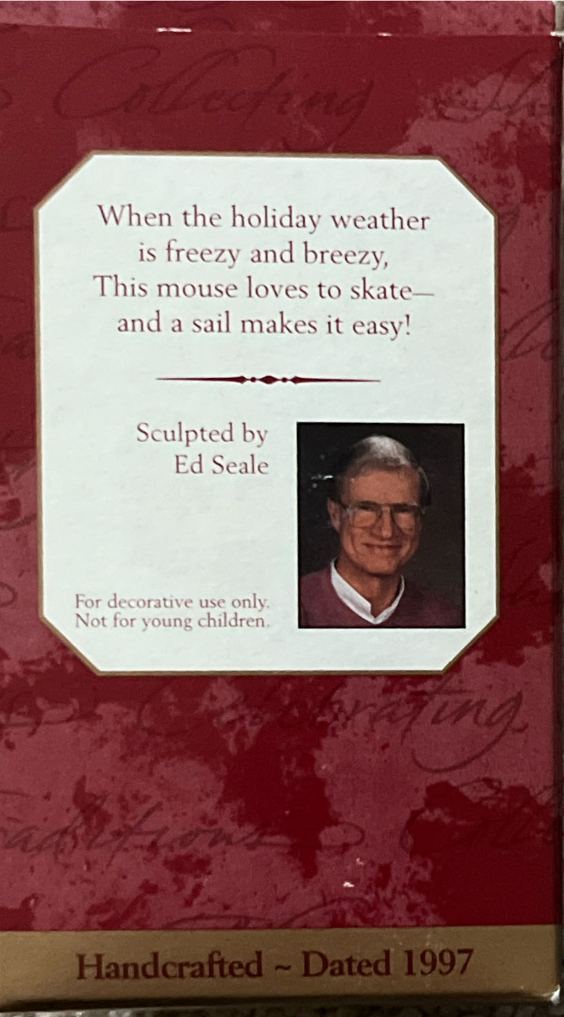 Brezzin’ Along - MOUSE (CHRISTMAS MOUSE) ornament collectible [Barcode 015012378276] - Main Image 2