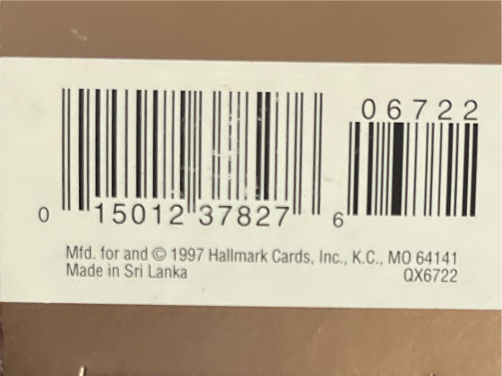 Brezzin’ Along - MOUSE (CHRISTMAS MOUSE) ornament collectible [Barcode 015012378276] - Main Image 3