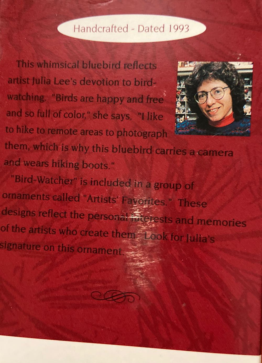 Bird Watcher  (Artist’s Favorites) ornament collectible [Barcode 015012027259] - Main Image 2