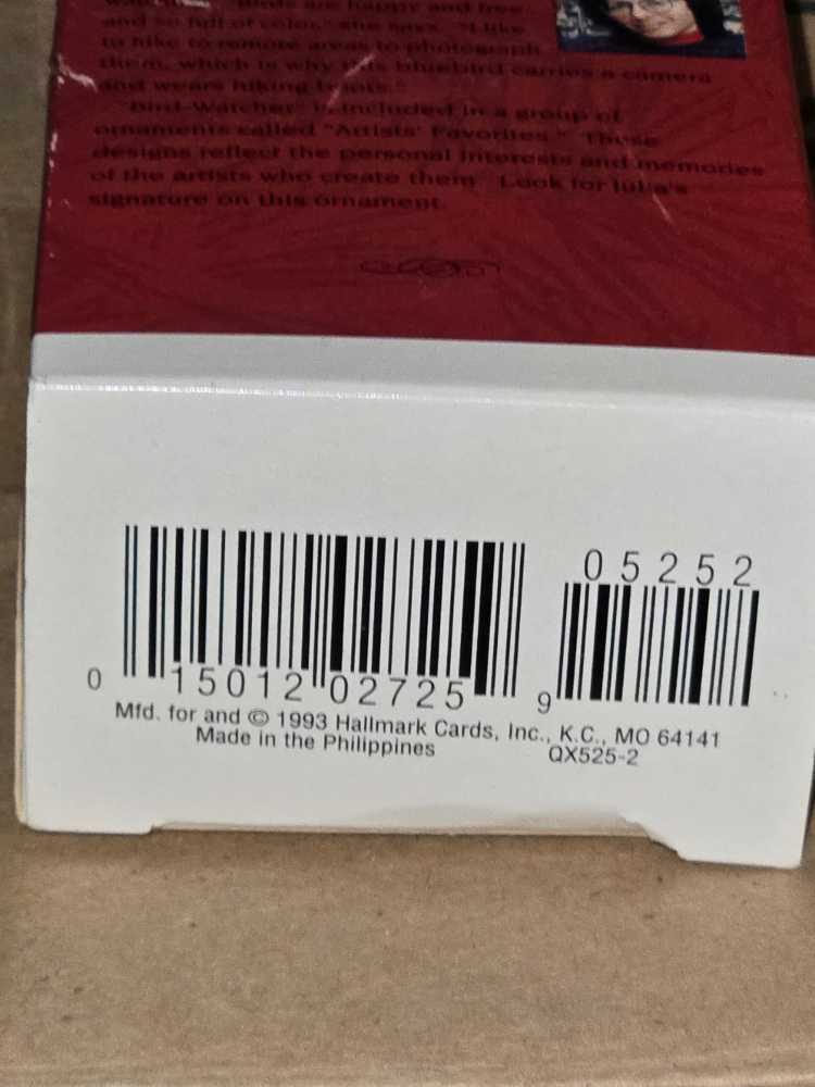 Bird Watcher  (Artist’s Favorites) ornament collectible [Barcode 015012027259] - Main Image 3