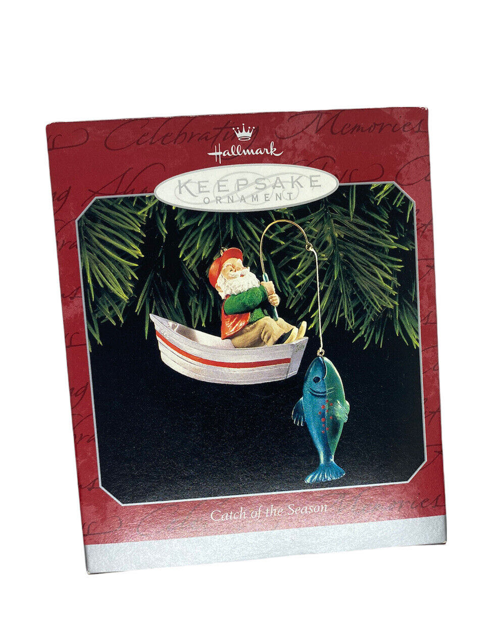 Catch Of The Season - Santa (Fishing) ornament collectible [Barcode 015012437997] - Main Image 2