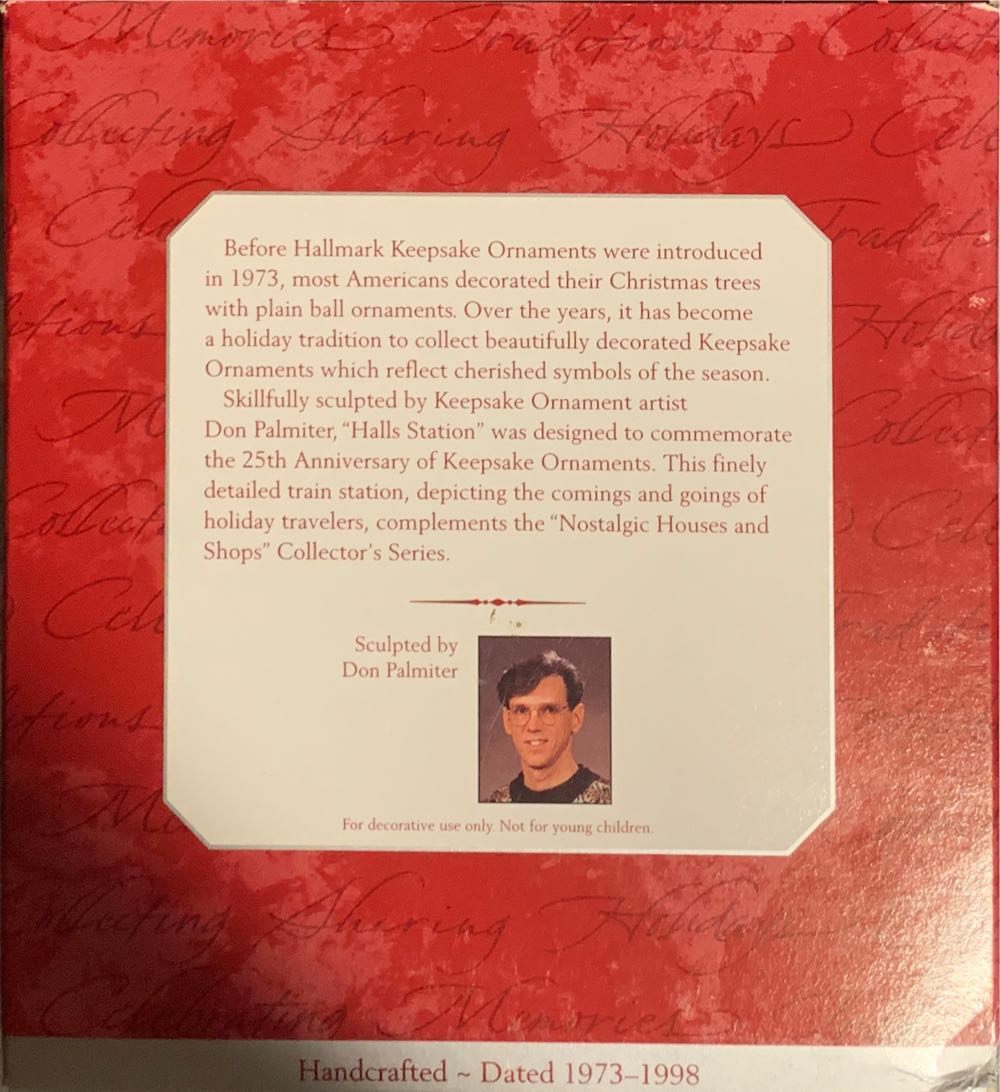 Nostalgic Houses & Shops Compliment (1998) Halls Station - Nostalgic Houses And Shops (Buildings) ornament collectible [Barcode 015012437348] - Main Image 2